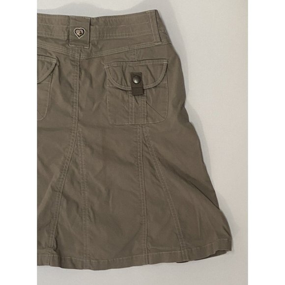 Kuhl Women's Size 2 Light Khaki Vintage Patina Dye Unlined Skirt Waist 28" - Picture 8 of 12